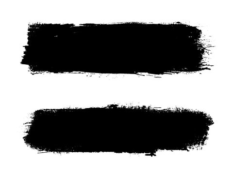 Brush strokes, sketchy brush strokes grunge, bold lines marker stripe, calligraphy ink paint lines - vector