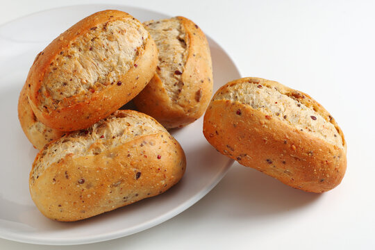 Fresh Whole Grain Bread Rolls