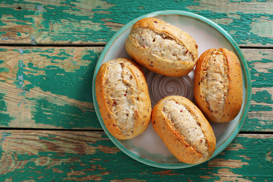 Fresh Baked Grain Bread Rolls