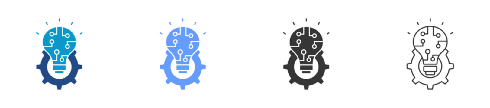  modernization icon set multiple style collection	
