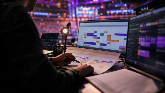 Esports Tournament Match Schedule for Competitive Gaming Event Production Live Broadcast Planning and Championship