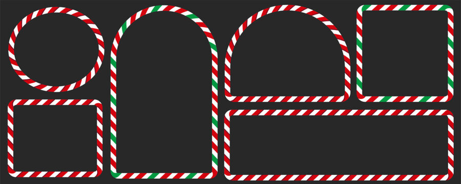 Square border candy for christmas frame photo and horizontal stripe new. Cane cute holiday for design background pattern and vector isolated vintage. Square cartoon template for christmas graphic.