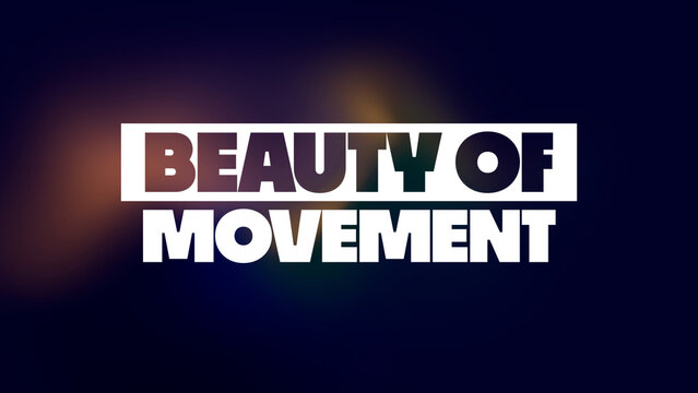 Clean and Abstract Animated Text with Colorful Background