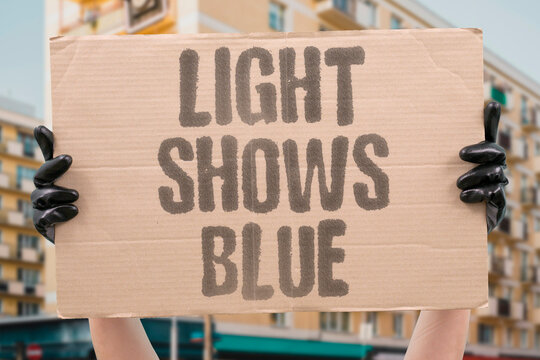 "Light shows blue" Tyndall phenomenon visible under lighting. TYNDALE. PHENOMENON. VISIBLE. UNDER. LIGHTING.