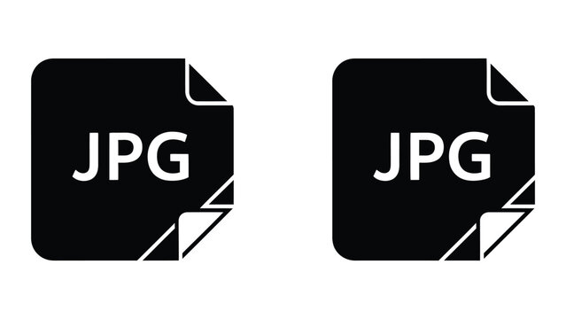 file format icon in solid silhouette style for document management and computer system file labeling