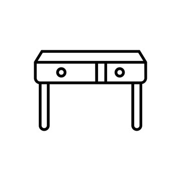 Wooden Console Table Furniture Icon for Home Interior