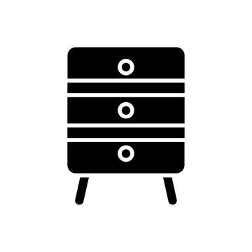 Vintage Chest of Drawers Furniture Icon