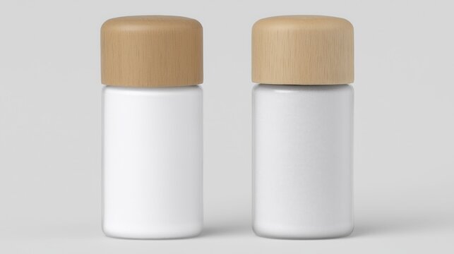 Wooden Salt and Pepper Shakers &mdash; A matching wooden pair combines practical seasoning with natural texture, bringing warmth and understated rustic charm to everyday dining.