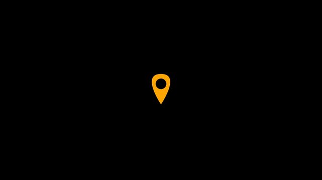 Interface Essentials - Location Yellow Icon with alpha Channel