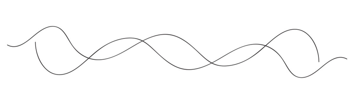 black two wave line design.