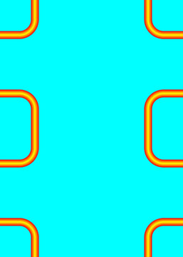 Abstract Geometric Pattern with Rounded Rectangles and Gradient Colors.
