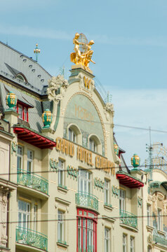 Historic and Modern Urban Architecture in Prague, Czech Republic
