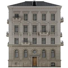 Neoclassical Modular Building Facade Architecture © G Graphic & Motion