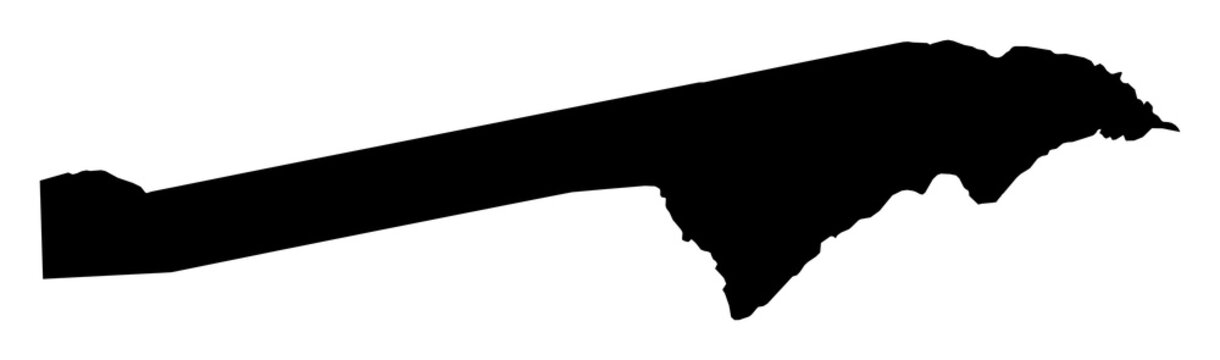 A contour map of Zambezi Region. Namibian region silhouette