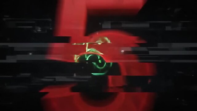 Numbers counting down in different styles with transition background countdown animation abstract numeric graphic dynamic glitch digits effect motion visual metal with video numbers