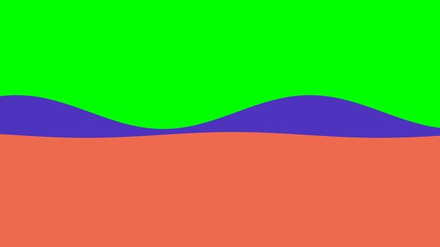 Abstract digital background with a curved purple wave separating two colors