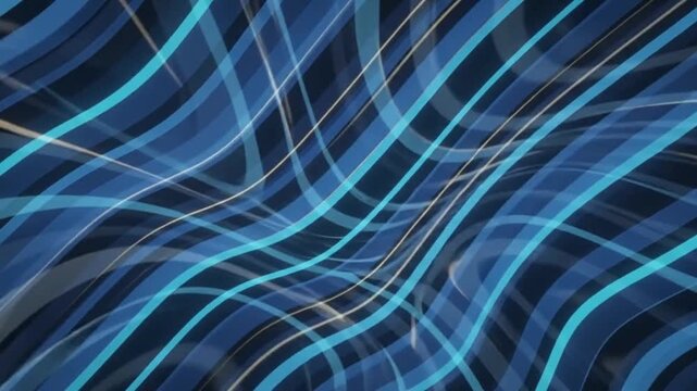 Dark blue background with moving stripes with animation abstract colorful pattern texture graphic digital design motion video