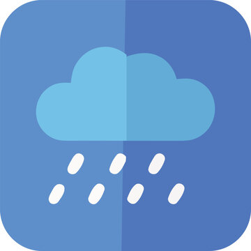 Blue background with white cloud and dotted pattern