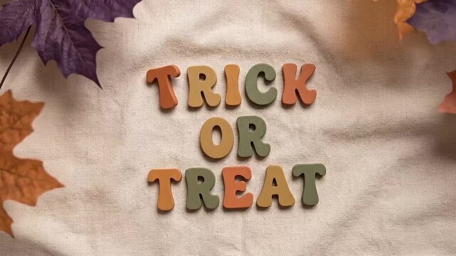 Trick or treat on fabric