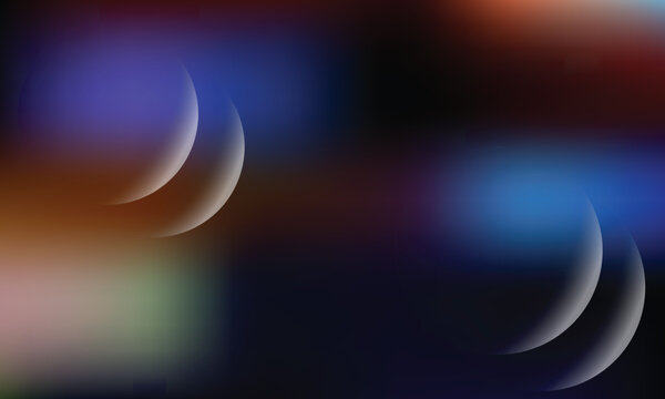 Abstract Colorful Fluid Gradient Background with Dynamic Waves and Smooth Sphere Elements