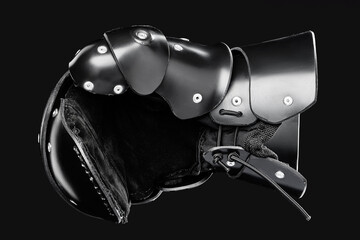 Fototapeta premium Historical European martial arts armor gear for fighters. Armor Gauntlets Gloves Battle Crusades Protection