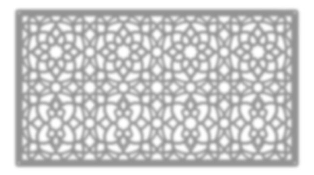 Seamless decorative laser cut panel vector pattern design isolated on transparent background
