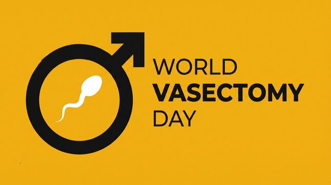 World vasectomy day awareness graphic design