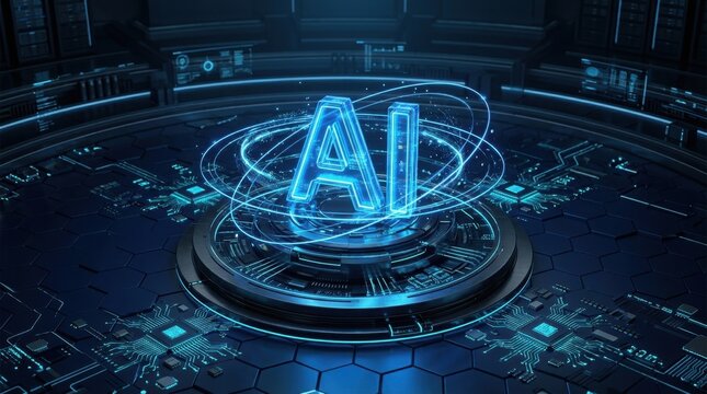 Abstract Digital AI Background
