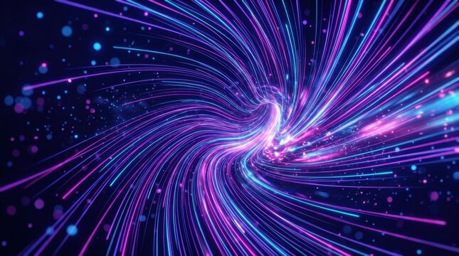 Magenta Data Flow Background
