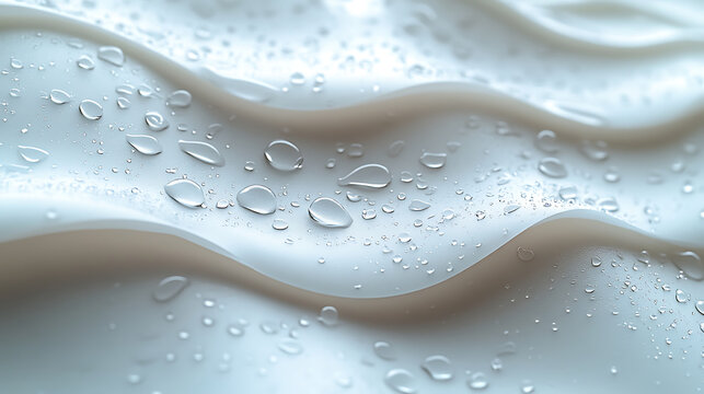 Sweet pastel cartoon rendering of a window safety film with a subtle raindrop pattern in muted gray and white against a bright white background 
