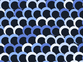 Fototapeta premium Lunar Crescent Discs Simple Geometric Abstract Art