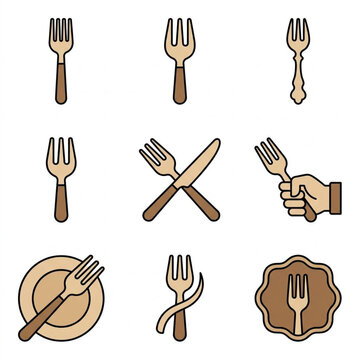 set of kitchen utensils