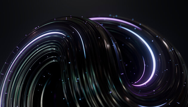 Digital Connectivity Signal Path 3D Concept