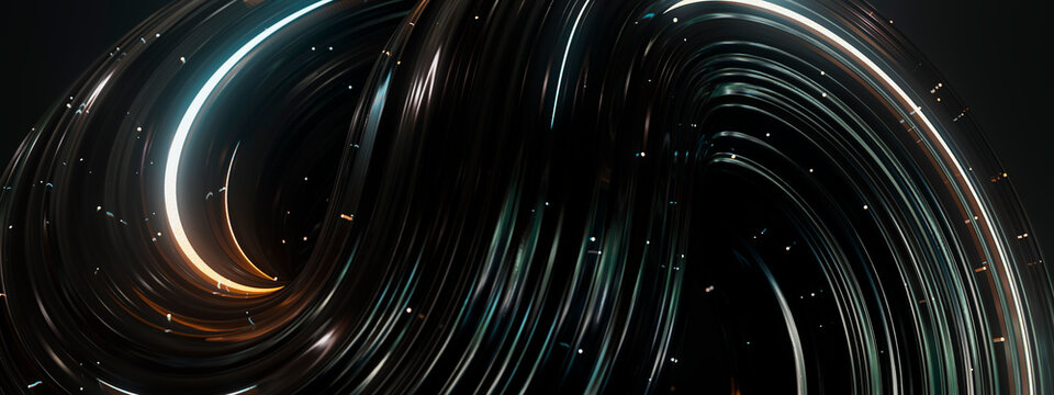 Information Transfer Signal Flow 3D Artwork