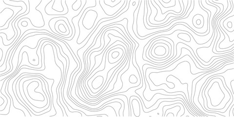 Black and white topographic contour lines map pattern background with abstract geographic contour lines background pattern resembling elevation maps © MD