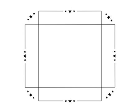 Star Geometric Frame Vector