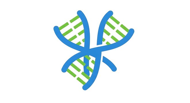 Abstract DNA Structure - A Modern Scientific Illustration.