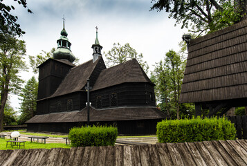 Stary drewniany kościół Sw. Barbary w Bielsku Białej Polska © kubikactive