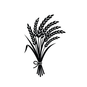 wheat sheaf silhouette icon