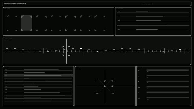 AI Model Confidence Diagnostic HUD Seamless Loop