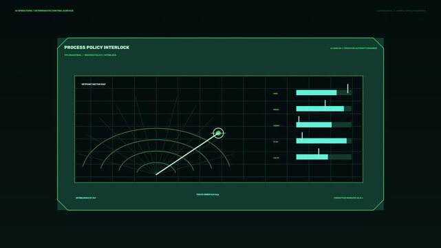 Artificial Intelligence Control Console HUD Seamless Loop