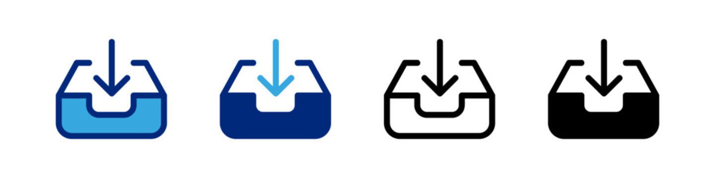 Inbox icon set