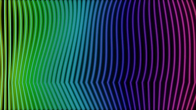 Vibrant vertical gradient lines with a subtle wave distortion effect