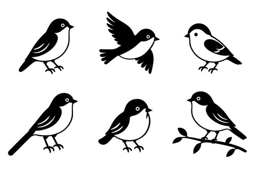 Scandinavian, Bird, Icons, symble, animal