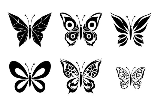Geometric, Butterfly, Icons, animal, symble
