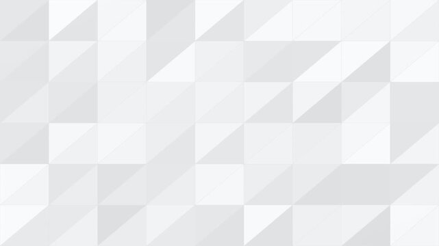 Minimalist white abstract background featuring a subtle low poly triangle grid