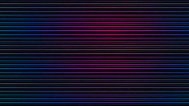 Abstract digital glitch art with vibrant red and blue horizontal scan lines
