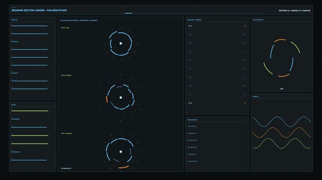 Futuristic Anomaly Data HUD Seamless Loop
