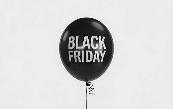 Black friday sale banner with abstract brush strokes and discount offer details