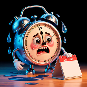 deadline pressure 3d character